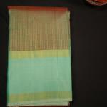Kanchipuram Silk Dual Tone Green Saree