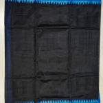 Mangalagiri Black and Blue Saree