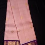 Kanchipuram Silk Peach Saree