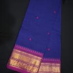 Royal Blue Kanchi Handloom Cotton Saree