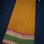 Yellow Kanchi Handloom Cotton Saree