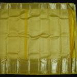 Kanchipattu silk gold yellow self brocade saree