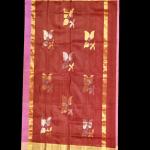 Uppada Silk Dark Pink Saree