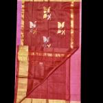 Uppada Silk Dark Pink Saree