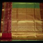 Kanchipuram Silk Green Tissue Saree