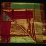 Kanchipuram Silk Green Tissue Saree