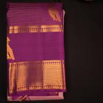 Kanchipuram Silk Lilac Saree
