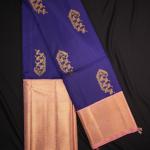 Kanchipuram Silk Navy Blue Saree