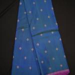 Kanchipuram Silk Peacock Blue Saree