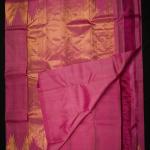 Kanchipuram Silk Pink Temple Border