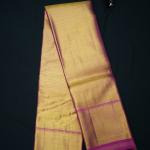 Kanchipuram Silk Pink Tissue Saree
