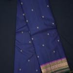 Kanchipuram Silk Navy Blue Saree