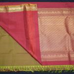 Kanchipuram Silk Mehendi Green Saree