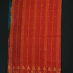 Handwoven Bottle Green Cotton Saree