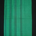 Handwoven Green and Blue Cotton Saree