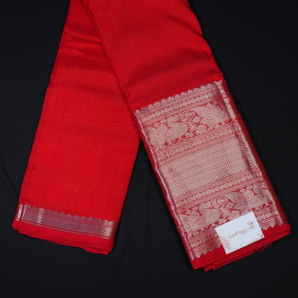 Mangalagiri Red Saree