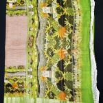 Mangalagiri Light Pink Digital Print Saree