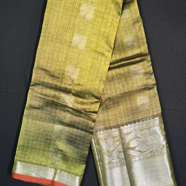 Mangalagiri Mehendi Green Saree