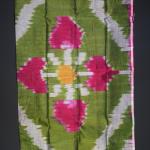 Handwoven Pink and Green  Cotton Saree