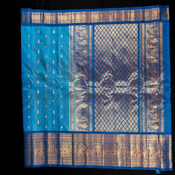 SKY BLUE GADWAL PATTU