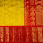 TRADITIONAL YELLOW AND RED COMBINATION GADWAL PATTU