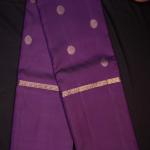 Kanchipuram silk Purple Saree