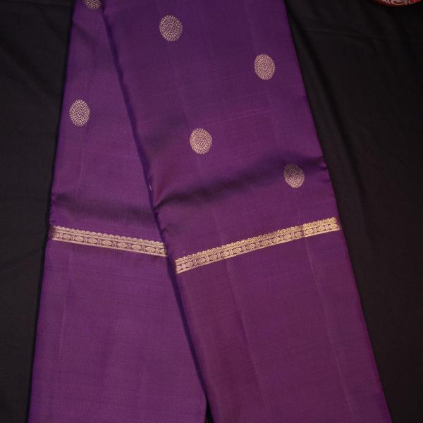 Kanchipuram silk Purple Saree
