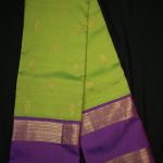 Kanchipuram Silk Parrot Green Saree