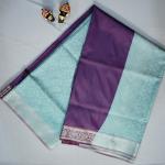 Lavender Banana Silk Pashmina Saree
