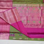 Kanchi Soft Silk Mehendi Green Saree