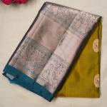 Kanchi Soft Silk Yellow Saree