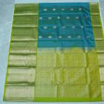 Kanchi Soft Silk Sea Blue Saree