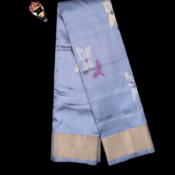 Uppada Silk Grey Saree