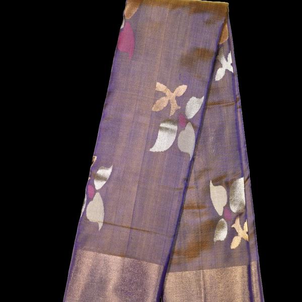 Uppada Silk Dual Tone Lavender Saree