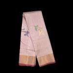 Uppada Silk Peach Pink Saree